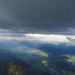 Flugwegposition um 17:35:42: Aufgenommen in der Nähe von Stainach-Pürgg, Österreich in 2591 Meter